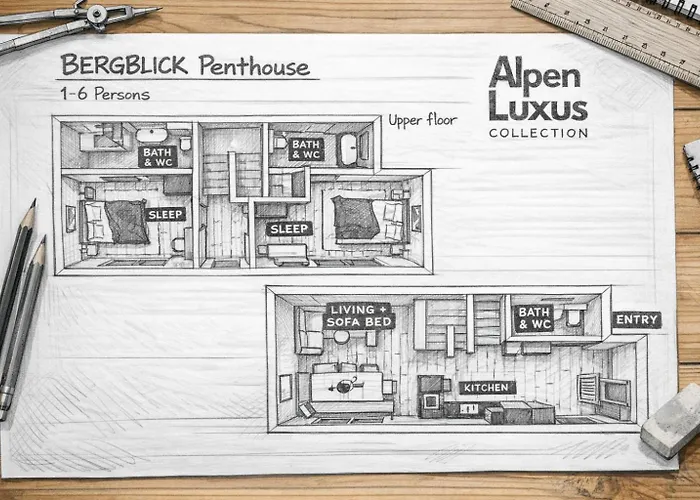 Bergblick Penthouse - Alpenluxus Collection アパート *